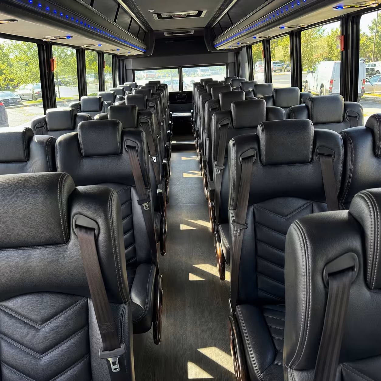 25 passenger minibus interior
