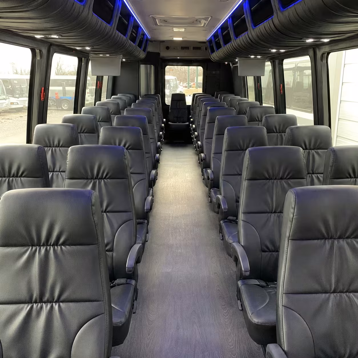 28 passenger minibus inside