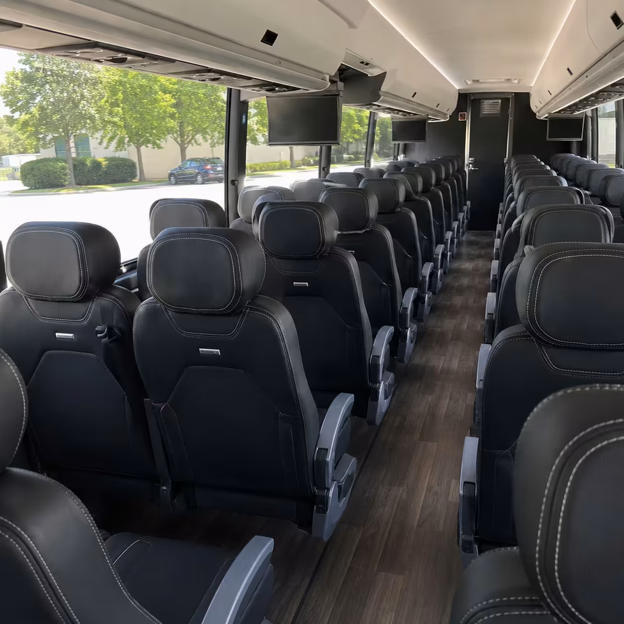 san marcos charter bus rental interior