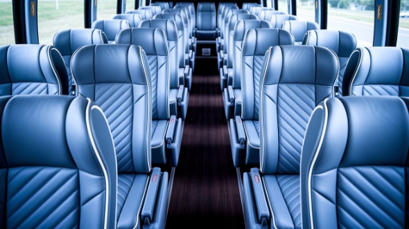 54 passenger charter bus interior san marcos