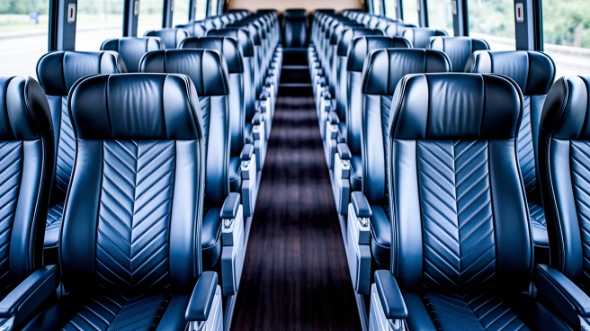 san marcos 54 passenger charter bus inside