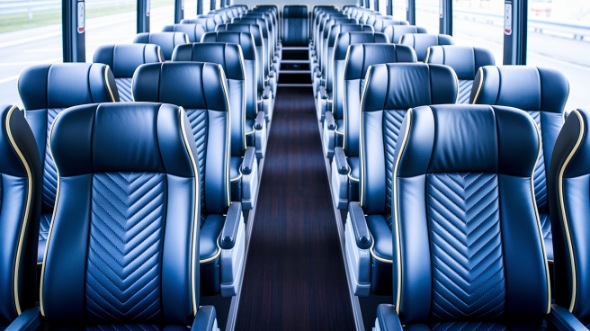 san marcos 56 passenger charter bus inside